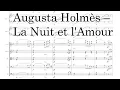 Lagu Augusta Holmès – La Nuit et l'Amour [Score Video]