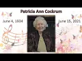 Funeral of Patricia Ann Cockrum Loveland Church of Christ Live