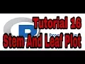 Stem and Leaf plot in R programming in hindi - tutorial 16