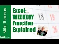 Excel The WEEKDAY Function - Separate Weekdays from Weekends