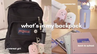 what s in my backpack 2026 back to school prep pinterest girl school days GRWM