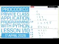 ProCodeCG Private Coding Class - Application Programming