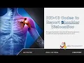 Shoulder Dislocation - ICD-10 Codes