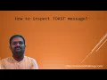 Selenium - How to Inspect TOAST message