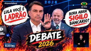 🔥O Clima Esquenteu Entre Lula e Flavio Bolsonaro no Debate