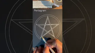 How to draw the Pentagram Five Pointed Star Fast