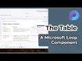Table Loop Component How to use Microsoft Loop