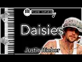 Download Lagu Daisies - Justin Bieber - Piano Karaoke Instrumental