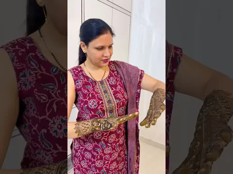 Lag gayi karwa chauth ki mehandi š„³#shorts #dailyvlog #karwachauth