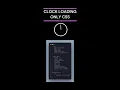 CLOCK ANIMATION USING CSS ONLY ONLY CSS ANIMATION
