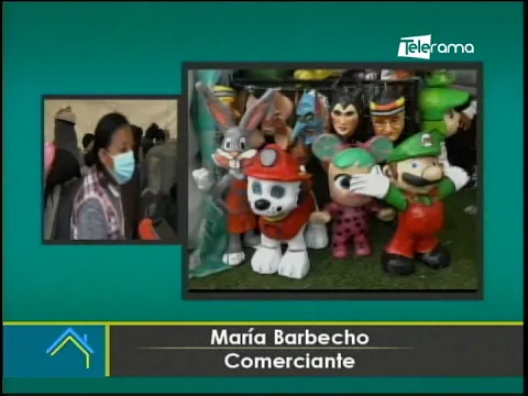 Monigotes del coronavirus entre los más vendidos en Cuenca