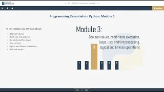 PCAP - Programming Essentials in Python course Module 3 making Decisions