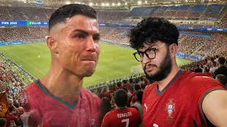 حضرت اخر مباراة ل كرستيانو في الملعب (حزن)