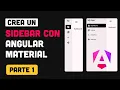 Create a Professional Sidebar with Angular Material Part 1