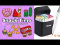 Snack Time Color with me Satisfying ASMR