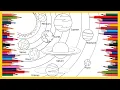 Coloring Planets of Solar System Solar System Coloring Book