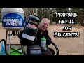 Refill a 1 lb Propane Tank for 50 cents The Safe and Easy Way