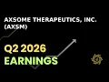 Axsome Therapeutics Inc AXSM Q2 2026 Earnings Call