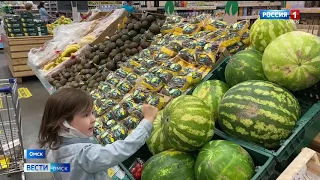 На омских прилавках появились первые арбузы