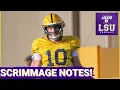 LSU Scrimmage Intel Sam Leavitt Surprise Starters More