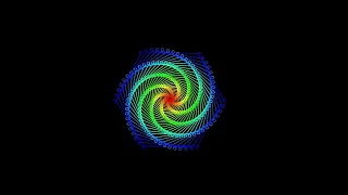 Hypnotic Python Spiral Animation made using Turtle