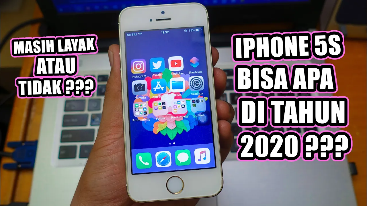 Cara membuat logo iphone menyala. 