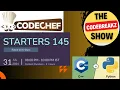Codechef Starters 145 Contest Explanation Gun Master Make My Array Equal Make Bob Win Python