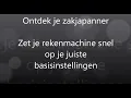 Download Lagu Ontdek je zakjapanner: In 1 minuut zet je de rekenmachine op de juiste basisinstellingen.