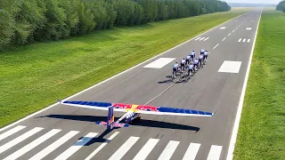 we launched a plane using just bikes world first 