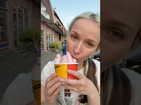 Thailand ice cream street food 🐳 #thailand #streetfood #icecream