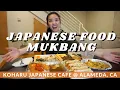Japanese Food Mukbang Koharu Japanese Cafe Alameda CA East Bay Japanese Restaurant