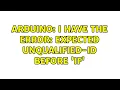 Arduino I have the error expected unqualified-id before if 2 Solutions