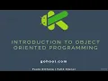 39 - Introduction to Object Oriented Programming OOP