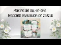 Making an All-in-One Wedding Invitation on Zazzle