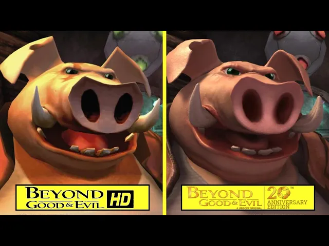 Beyond Good &amp; Evil HD vs 20th Anninversary Edition Early Graphics Comparison