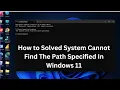 Fix Path Not Specified Error in Windows 11 Ultimate Guide to Master the CD Desktop Command