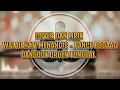COVER dan LIRIK - Dangdut Orgen Tunggal - Walau hati Menangis -  Pance Podaag