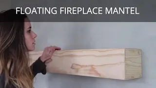 How to Build a Floating Mantel Fireplace Wooden Mantel DIY