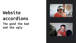 Website accordions: the good the bad and the ugly
