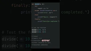 Python Trick Using try except with else and finally