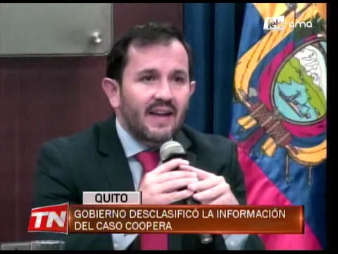 Gobierno desclasificó la información del caso Coopera