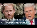 Lagu Trump's comments draw criticism from Starmer and Prince Harry, but will he apologise? | ITV News