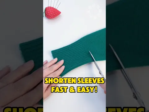 How To Shorten Long Sleeves Fast & Easy!
