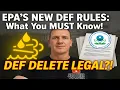 EPA Lee Zeldin Issues New DEF Regulations Diesel Exhaust Fluid Fix Power-loss