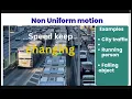 Motion Explained Visually Uniform Non-Uniform Motion Acceleration Graphs