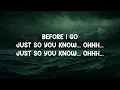 Just So You Know - Jesse McCartney (Lyrics) 🎵  | 25 Min