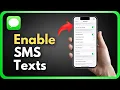 How To Turn On SMS Text Messaging On iPhone