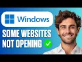 How To Fix Some Websites Not Opening in Any Browser Easy Guide 2026