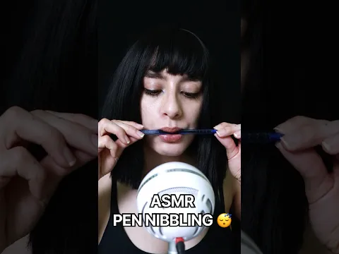 ASMR pen nibbling 😴 #asmr #asmrvideo #asmrsounds #asmrshorts