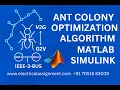 Ant Colony Optimization Algorithm Matlab simulink simulation